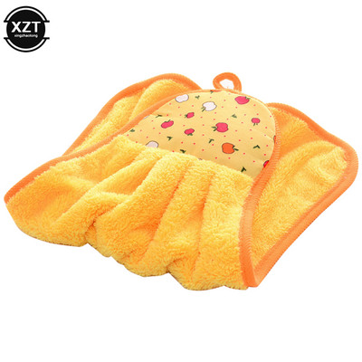 Coral Velvet Vannitoatarbed Pehme käterätik imav riidest nõudepesulapp Rippuv riie Köögitarvikud 30*38cm