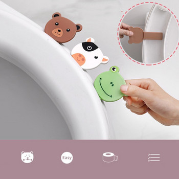 Cartoon Toilet Seat Lifter Συσκευή ανύψωσης τουαλέτας Λαβή καπακιού τουαλέτας Αξεσουάρ WC Cartoon Cap Raiser