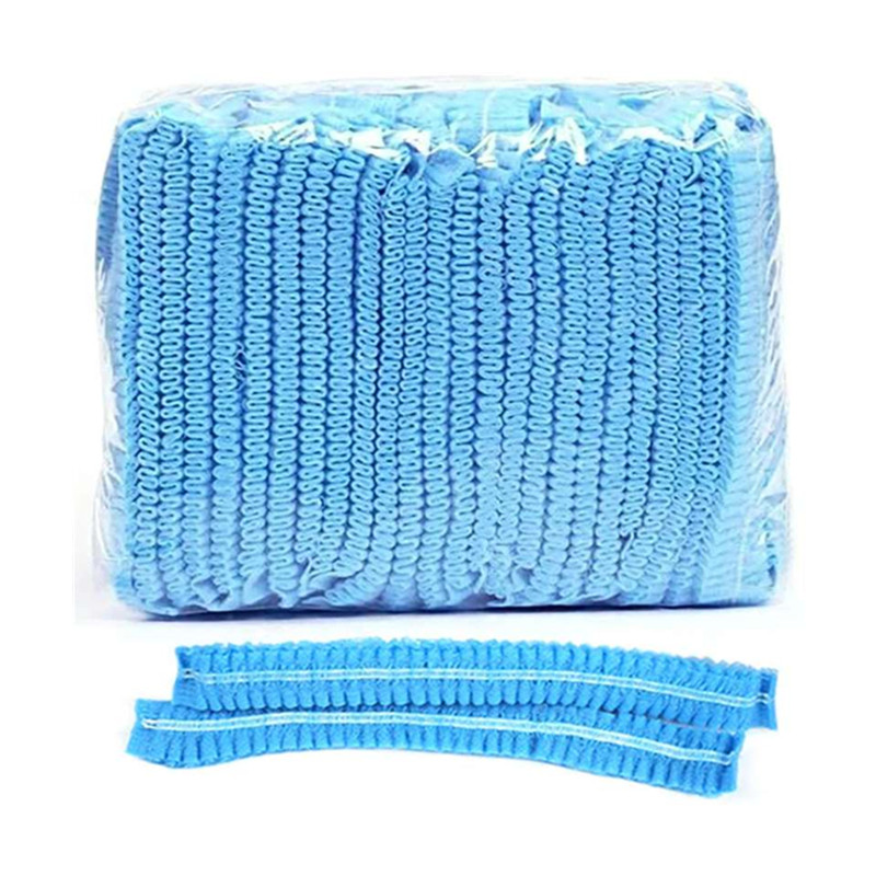 100 gab vienreizējās lietošanas kroku, elastīga sieta formas neausta vannas cepure skropstu pieaudzēšanai, caurspīdīga ūdensizturīga matu cepure dušas vāciņš