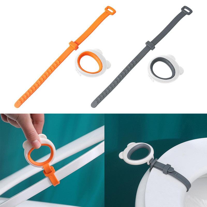 Silikona tualetes sēdekļa pacēlājs, regulējams atkārtoti lietojams tualetes vāka vāks, rokturis mazgājams pārnēsājams vannas istabai tualete Mājas viesnīca