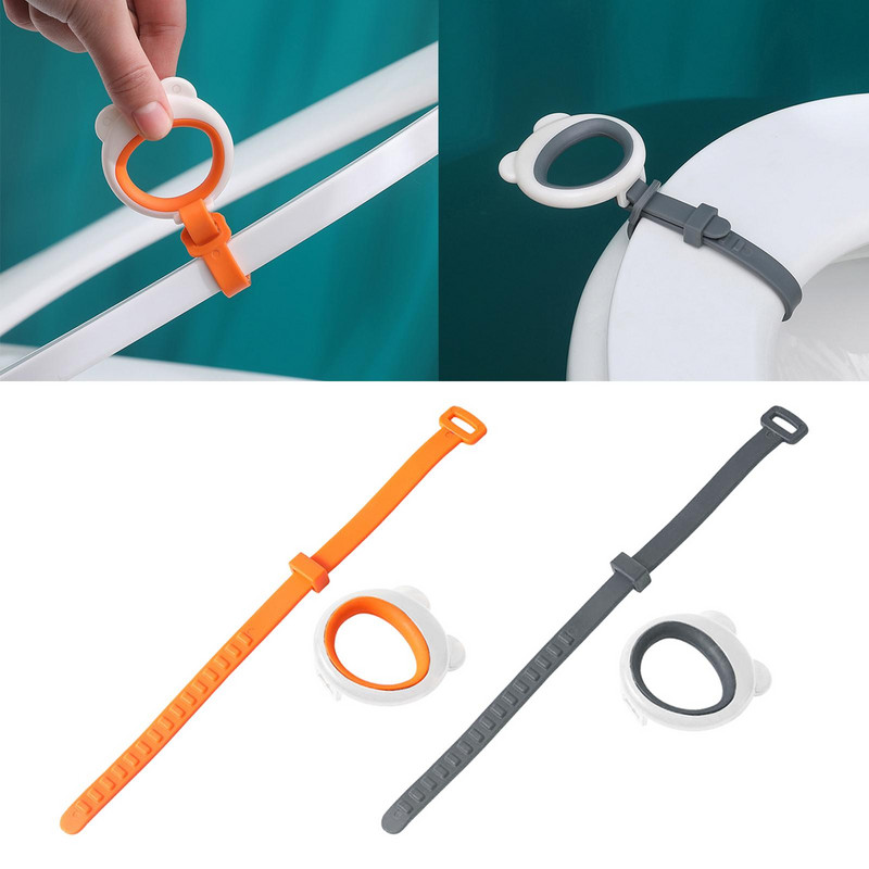 Silikona tualetes sēdekļa pacēlājs, regulējams atkārtoti lietojams tualetes vāka vāks, rokturis mazgājams pārnēsājams vannas istabai tualete Mājas viesnīca