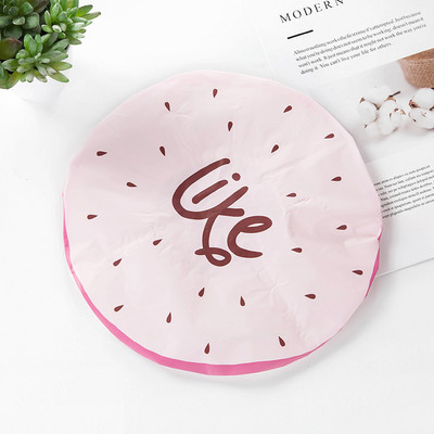 Višekratne elastične kape za tuširanje Slatki voćni dizajn Vodootporna kapa za kupanje Salon šešir za kosu Djevojke Žene Dječje kape za tuširanje Kupaonski proizvodi