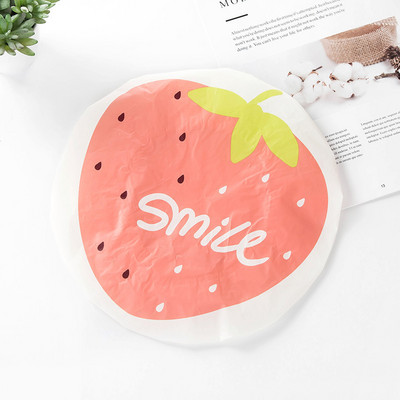 Višekratne elastične kape za tuširanje Slatki voćni dizajn Vodootporna kapa za kupanje Salon šešir za kosu Djevojke Žene Dječje kape za tuširanje Kupaonski proizvodi