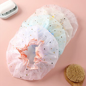 Kahekihiline tähistaeva disainiga paks veekindel dušimüts Tähemustriga Vannitoa Juuksuritarbed Vannimüts