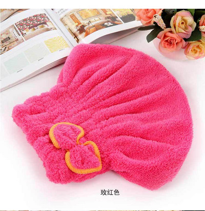 Brzo sušenje kose od mikrovlakana Ručnik za kupanje Spa Bowknot Wrap Kapa za ručnike Kupaonski dodaci Šefe za žene Dizajnerska kapa za tuširanje
