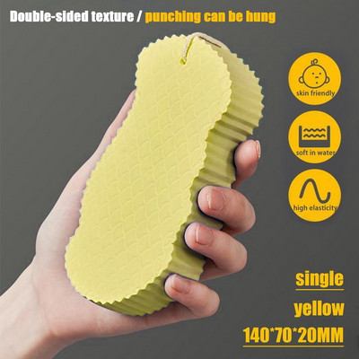 Ștergetul de baie cu burete 3D Ștergetul moale cu burete de baie Perie fără durere Frecare Perii de baie Bureți Scrubber pentru corp Perii de duș Tampă de curățare