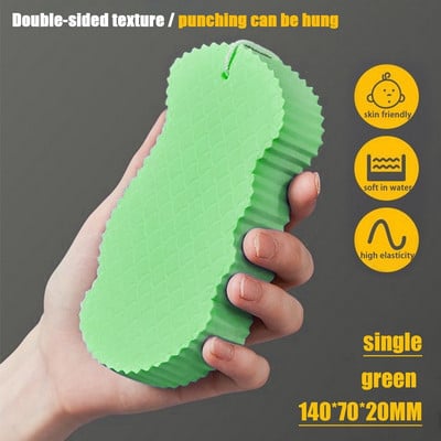 Ștergetul de baie cu burete 3D Ștergetul moale cu burete de baie Perie fără durere Frecare Perii de baie Bureți Scrubber pentru corp Perii de duș Tampă de curățare