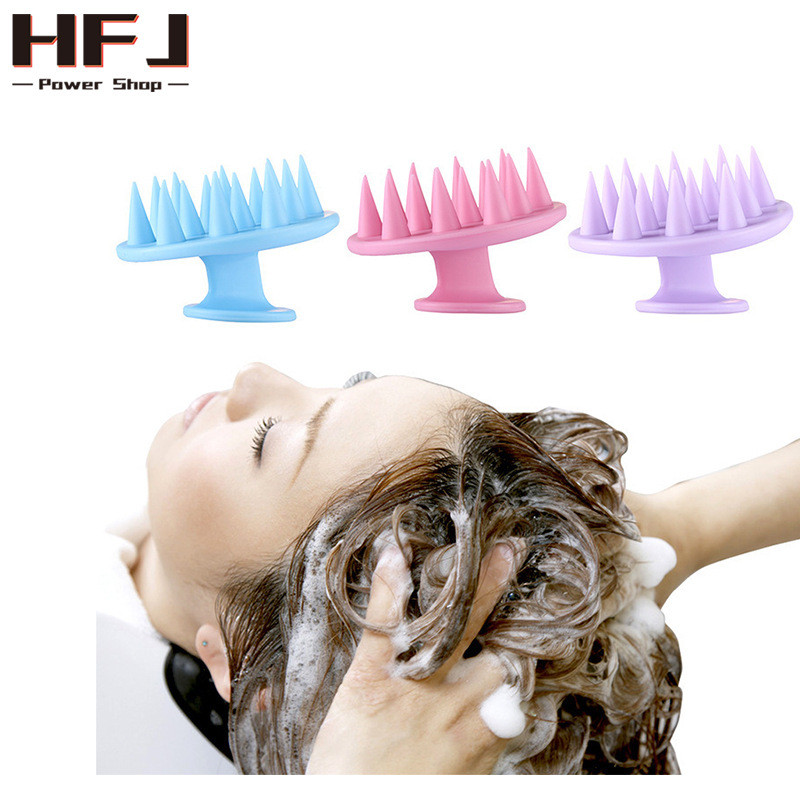 Silikona šampūnu birste Matu galvas masētājs Clean Care matu sakņu nieze dušas birste Vannas masāžas birste ķemmes kopšanas matu rīks
