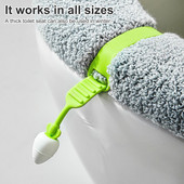 Ērts pretslīdēšanas darbu taupošs tualetes vāks Paceļams sēdekļa roktura turētājs Elastīgs tualetes sēdekļa gredzena rokturis Vannas istabas piederumi