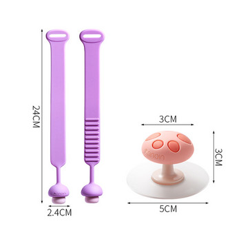Повдигач на капака на тоалетната седалка Творчески силиконов флип капак Гъба Сладък анти-мръсни ръце Катарама против плъзгане Аксесоари за баня Home