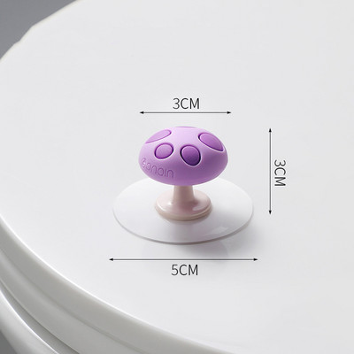 Podizač poklopca WC sjedala Kreativna silikonska preklopna navlaka Gljiva Slatka protiv prljavih ruku Kopča protiv klizanja Kupaonski dodaci Home