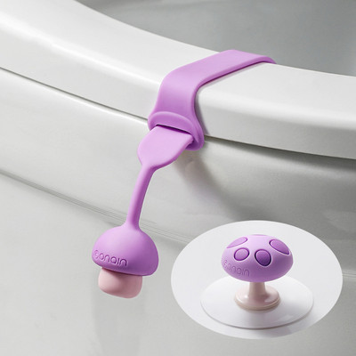 Podizač poklopca WC sjedala Kreativna silikonska preklopna navlaka Gljiva Slatka protiv prljavih ruku Kopča protiv klizanja Kupaonski dodaci Home