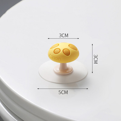 Podizač poklopca WC sjedala Kreativna silikonska preklopna navlaka Gljiva Slatka protiv prljavih ruku Kopča protiv klizanja Kupaonski dodaci Home