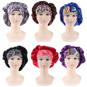 Sieviešu miega cepure Nakts skaistumkopšanas salons Pārklājums Satīna Pārklājums Matu Pārklājums Zīda galvas cepure Kosmētiskā matu kleita Nakts guļamcepure