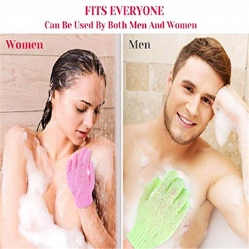 1 τεμ. Πετσέτα μπάνιου Five Fingers Γάντια Μπάνιου Ντους Καραμέλα Χρώματα Πλύσιμο Σώματος Δέρμα Σπα Μπάνιο Scrubber Clean Brush Προϊόντα μπάνιου
