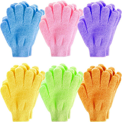 1Gb Five Fingers vannas dvielis cimdi Vannas duša Candy Colors ķermeņa mazgāšana Ādas spa vannas skruberis Clean Brush Vannas produkti