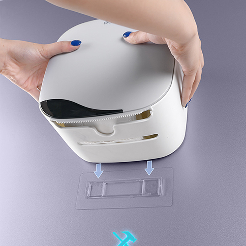 Pie sienas stiprināms tualetes papīra turētājs Ūdensnecaurlaidīgs paplātes ruļļa caurule tualetes papīra uzglabāšanas kastes paplātei salvetes kastes plaukts vannas istabas izstrādājums