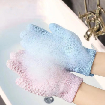1 Μπάνιο Απολεπιστικό Τρίψιμο Skin Skin Massage Ντους με σφουγγάρι Πανί βουρτσίσματος Γάντια μπάνιου Scrubber Αντιολισθητικό σώμα Γάντια SPA