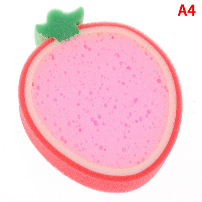 Jauki vannas sūklis augļa formas ķermeņa tīrīšanas sūklis Karikatūra Vannas sūklis Vannas istabas piederumi Dušas birste Vannas rīki bērniem pieaugušajiem