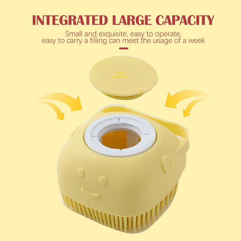 Soft Clean szilikon kefék Kutya macska sampon Tiszta kefe súroló zuhanykefe fürdéshez Masszírozó kefe zuhanykefe