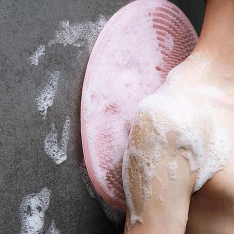 Okrugla silikonska masažna četka za kupanje od 31 cm za lijeno pranje stopala Čišćenje mrtve kože Kupaonski artefakt Jastuk za leđa Dodatak za tuširanje