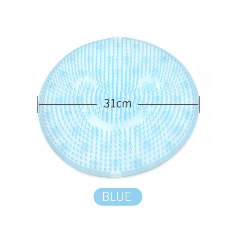 Okrugla silikonska masažna četka za kupanje od 31 cm za lijeno pranje stopala Čišćenje mrtve kože Kupaonski artefakt Jastuk za leđa Dodatak za tuširanje