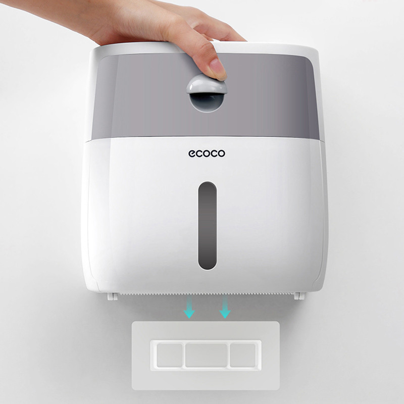 ONEUP Držač toaletnog papira Dvostruka vodootporna kutija za pohranu Zidni dozator za kupaonske role Prijenosni držači toaletnog papira