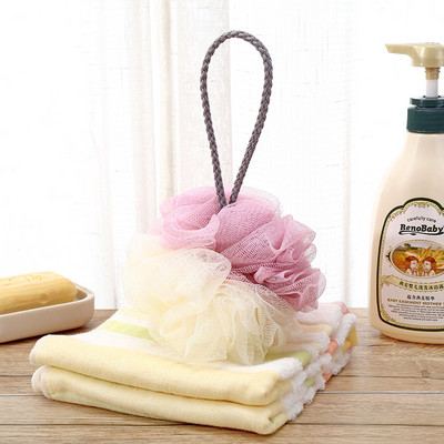 Dušas lufa īpaši liela PE 1gab melnas piekārtas stila skrubera bumbiņas mājsaimniecības vannas istabas piederumiem ķermeņa pīlinga rīki