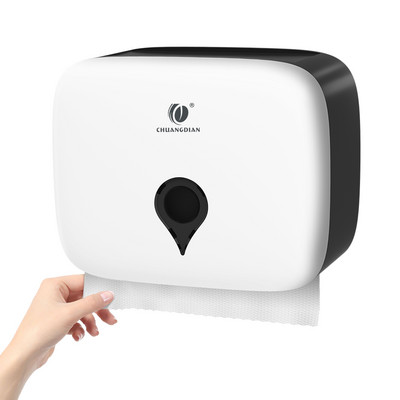 Vannas istabas audu dozators tualetes papīra dvieļu dozators dvieļu plaukts audu dozators ABS ūdensnecaurlaidīgs pie sienas stiprināms perforators