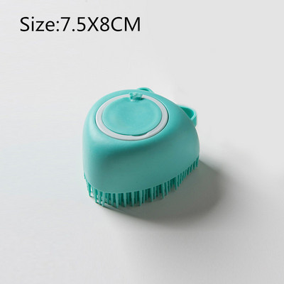 Dvostrana silikonska pjenušava četka za tijelo sa spužvicom za spremanje sapuna Masažna ribalica za vlasište Čista koža, tuš, piling rukavica