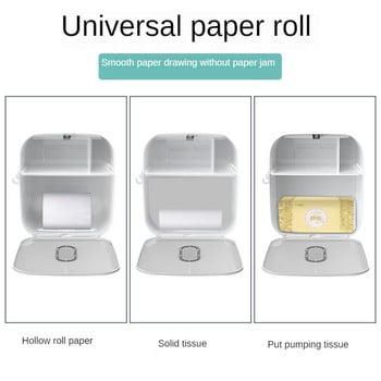 Βάση χαρτιού υγείας χωρίς διάτρηση Κουτί χαρτιού υγείας στον τοίχο Αξεσουάρ Σχάρα αποθήκευσης μπάνιου Ρολό χαρτί Organizer μπάνιου