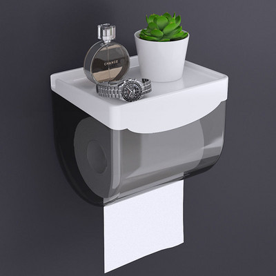 Držač toaletnog papira bez bušenja Zidna kutija za toaletni papir Kupaonski stalak za pohranu Pribor Papir za motanje Kupaonski organizator