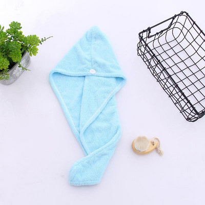 Sieviešu meiteņu matu žāvēšanas cepure Ātri žūstoši matu dvieļu cepure cepure vannas cepure Mikrošķiedras cietā dvieļu cepure Super Absorption turbāna matu cepure