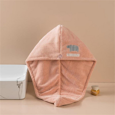 Sieviešu meiteņu matu žāvēšanas cepure Ātri žūstoši matu dvieļu cepure cepure vannas cepure Mikrošķiedras cietā dvieļu cepure Super Absorption turbāna matu cepure