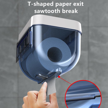 Διαφανές χαρτομάντιλο μπάνιου Βοηθητική θήκη για χαρτί υγείας στον τοίχο Ράφι τηλεφώνου Αδιάβροχη οργάνωση ραφιών Θήκη χαρτιού