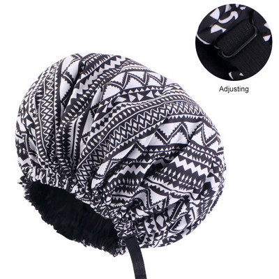 Novi ekstra veliki satenski podstavljeni poklopac za glavu Ženski veliki satenski svileni poklopac za uljepšavanje Kapa za noćno spavanje Kape za tuširanje Poklopac za glavu