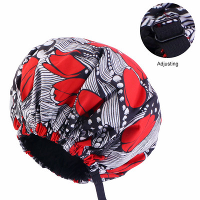 Novi ekstra veliki satenski podstavljeni poklopac za glavu Ženski veliki satenski svileni poklopac za uljepšavanje Kapa za noćno spavanje Kape za tuširanje Poklopac za glavu