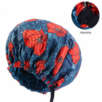 Novi ekstra veliki satenski podstavljeni poklopac za glavu Ženski veliki satenski svileni poklopac za uljepšavanje Kapa za noćno spavanje Kape za tuširanje Poklopac za glavu