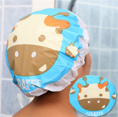 Karikatūra 1Gb Bieza ūdensnecaurlaidīga vannas cepure divslāņu dušas matu pārklājs bērniem bērniem piederumi dušas vāciņš vannas istabas piederumi