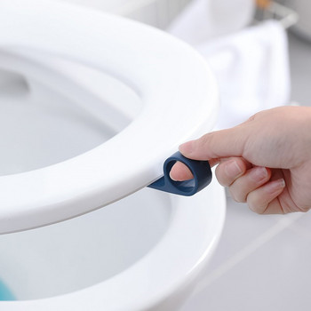 4 τεμ. Βολική λαβή καπακιού τουαλέτας Clamshell Κάλυμμα καθίσματος τουαλέτας Ανυψωτικό υγιεινής Αποφύγετε να αγγίξετε συσκευή ανύψωσης Αξεσουάρ μπάνιου