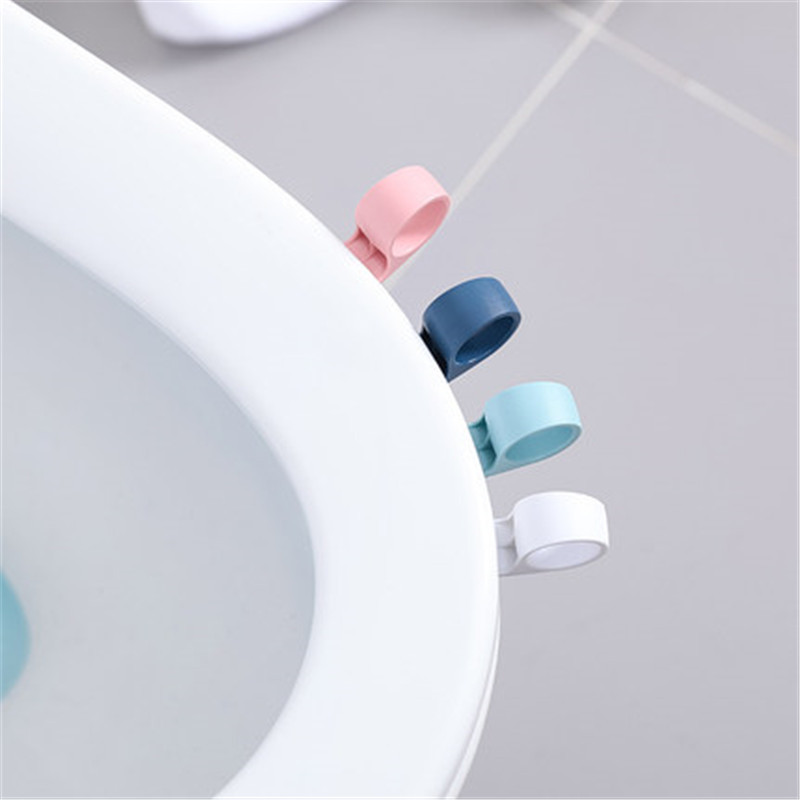 4 komada praktične ručke poklopca WC školjke Preklopna podizač poklopca WC sjedala Sanitarije Izbjegavajte dodirivanje uređaja za podizanje Kupaonski pribor