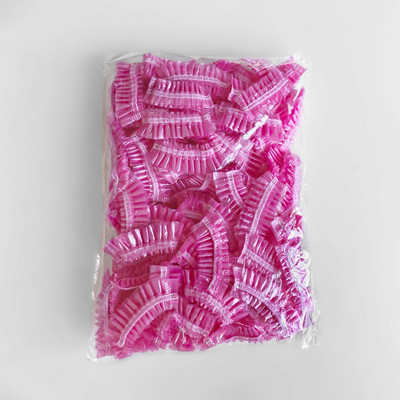 100 KOM. Velike kape za tuširanje za jednokratnu upotrebu Prozirne plastične debele vodootporne kape za kupanje za tretman kose Hotelsko putovanje Spa salon