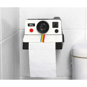Δημιουργική ρετρό κάμερα θήκη χαρτιού υγείας Χαριτωμένη πλαστική θήκη σερβιέτας τοίχου Κουτί σερβιέτας Αξεσουάρ μπάνιου