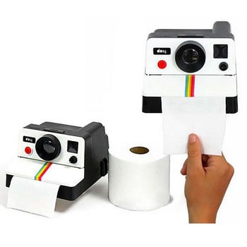 Δημιουργική ρετρό κάμερα θήκη χαρτιού υγείας Χαριτωμένη πλαστική θήκη σερβιέτας τοίχου Κουτί σερβιέτας Αξεσουάρ μπάνιου