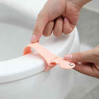 Χαριτωμένο ανυψωτικό καθίσματος τουαλέτας Silica Gel Υλικό Cartoon Σχήμα φρούτου Ανυψωτικό καπάκι τουαλέτας Τύπος φορητής λαβής Gadgets για το σπίτι