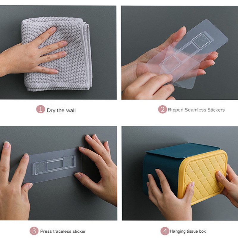 Tualetes papīra turētājs papīra dvieļu statīvs, salvešu dozatora turētājs WC sienas plaukti vannas istabas glabāšanas piederumiem