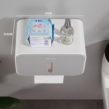 Αδιάβροχο χάρτινο κουτί πετσέτας Επιτοίχιο χωρίς διάτρηση Creative Simple Design Αξεσουάρ μπάνιου σπιτιού Είδη σχάρα τοποθέτησης