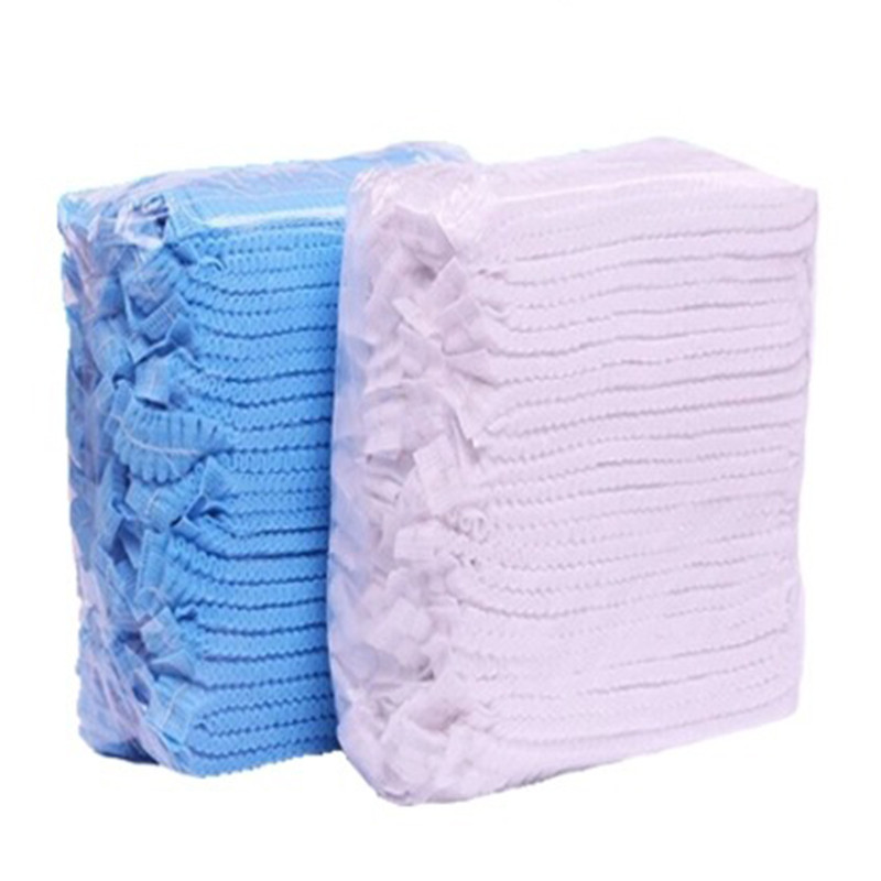 100GAB Neausta vienreizējās lietošanas dušas vāciņš kroku putekļu vāciņš sievietēm un vīriešiem spa salonam skaistumkopšanas matu higiēnas piederumi