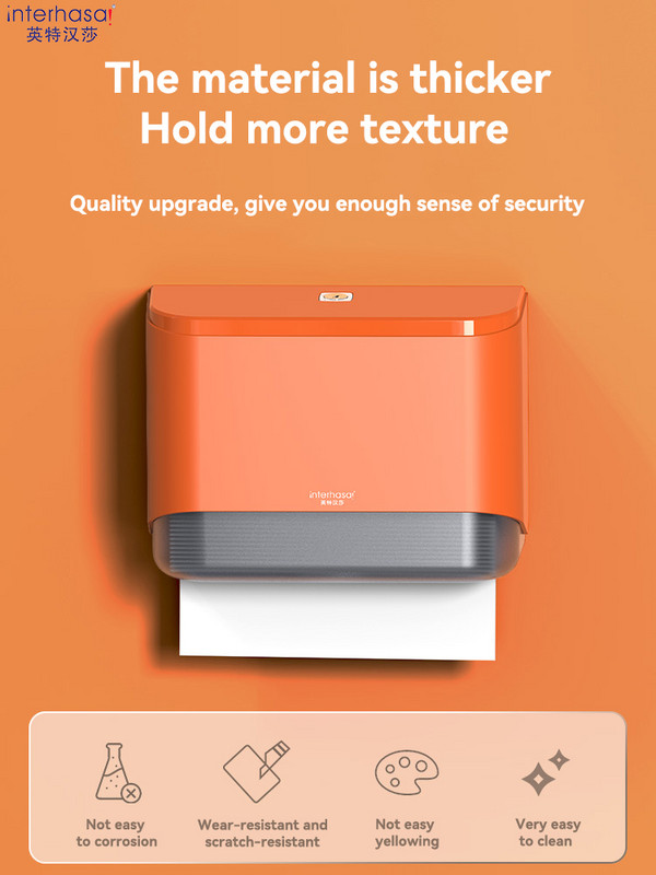 interhasa! Audu dozators ar perforatoru bez sienas stiprināms salvešu kastītis tualetes tualetes papīra turētājs papīra dozators vannas istabai