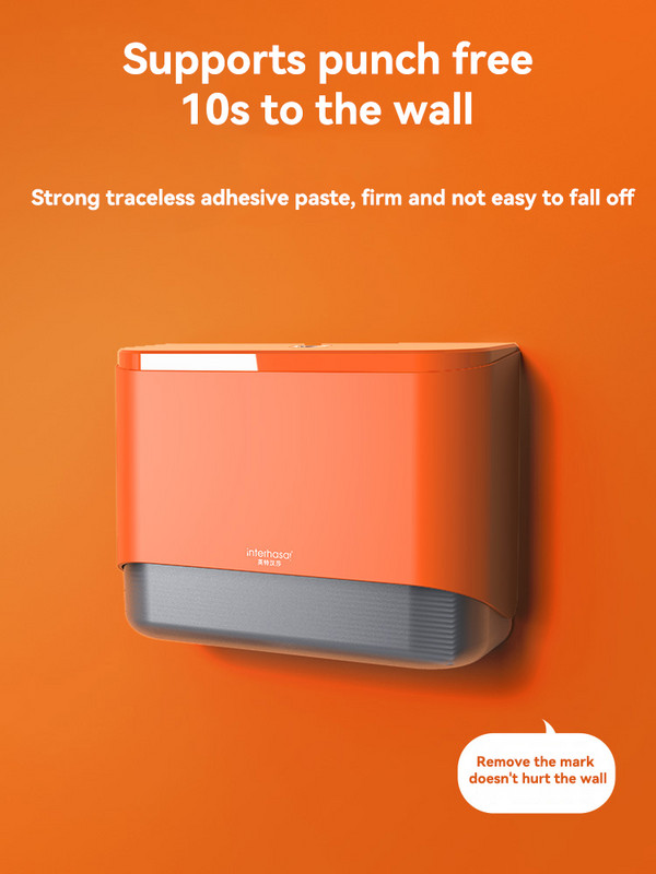 interhasa! Audu dozators ar perforatoru bez sienas stiprināms salvešu kastītis tualetes tualetes papīra turētājs papīra dozators vannas istabai